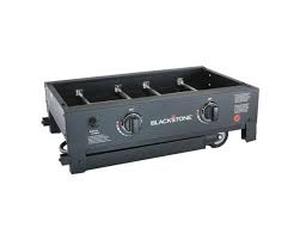 lot 20499 image: Blackstone 28-inch 2-burner propane gas griddle cooking station