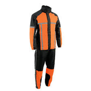 lot 20517 image: Milwaukee Performance high-visibility motorcycle rain suit
