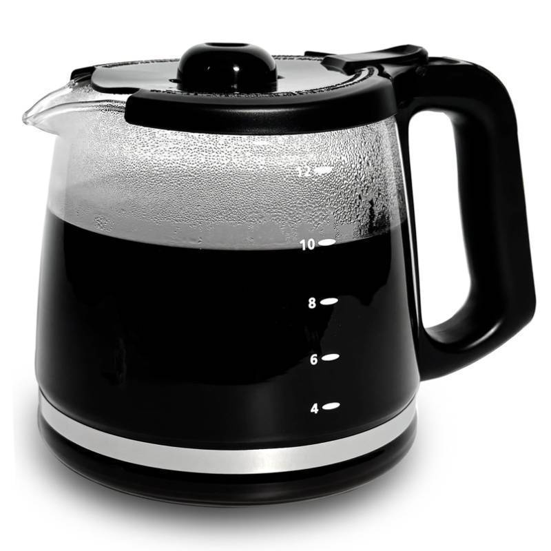 lot 16516 image: 12-Cup Replacement Glass Coffee Carafe Compatible with Mr. Coffee LMX, TP, MMX, and MSX series coffeemakers - Retail $23