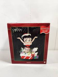 lot 109 image: Carlton Cards Betty Boop Christmas Ornament with Sound