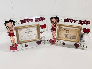 lot 111 image: Betty Boop Hand Painted Glass Picture Frames Set by Joan Baker Designs