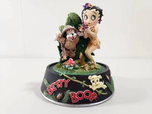 lot 123 image: Betty Boop Boop of the Jungle Hand-Painted Sculpture Franklin Mint