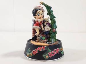 lot 126 image: Betty Boop Jingle Bell Christmas Sculpture Limited Edition Franklin Mint