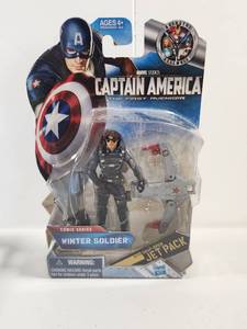 lot 155 image: Marvel Captain America Winter Soldier Action Figure with Jet Pack