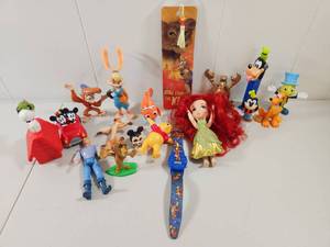 lot 164 image: Disney Character Action Figures and Toy Collection Lot