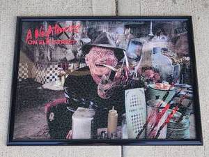 lot 232 image: A Nightmare on Elm Street Framed Jigsaw Puzzle Freddy Krueger Horror Movie 20x30