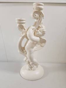 lot 272 image: Decorative Cherub Angel Candelabra