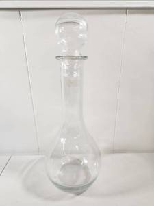lot 298 image: Crystal Wine Decanter with Glass Stopper