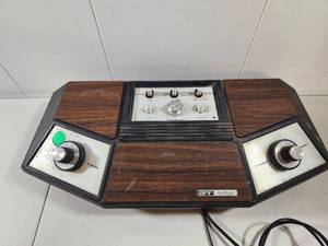 lot 346 image: APF TV Fun Pong Game Console with Wood Grain Finish