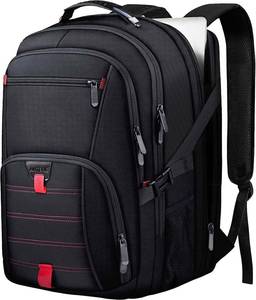 lot 22277 image: ANTERK Extra Large Travel Laptop Backpack, 17.3 Inch Carry on Backpack for Men Women, Big Anti Theft Water Resistant College Bussiness TSA Airline Approved Work Computer Backpack, Black - Retail $26