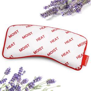 lot 42105 image: Comfheat Lavender Eye Pillow for Yoga, Microwavable Moist Heat Eye Compress Mask Pillow with Washable Cotton Cover for Relaxation, Sleeping, Meditation, Yoga, Spa, Migraine Relief - Retail $14
