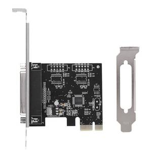 lot 42137 image: PCIE to DB25 LPT Parallel Port Expansion Card with Low Bracket, PCI Parallel Port Converter Adapter Controller for Printers, Programmers, Scanners, Support DOS, 87  - Retail $15
