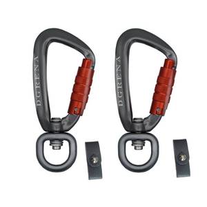 lot 42143 image: DGRENA Carabiner, Keychain, Spring Buckle Made of high Hardness Aluminum which is Suitable for hammocks, Home Tools, Camping, Hiking, utilities, and etc. (Gray) - Retail $21
