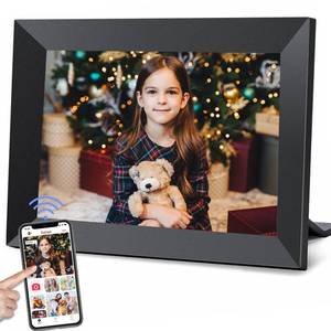 lot 45195 image: Frameo 10.1 Inch WiFi Digital Picture Frame with 32GB Storage,1280  800P IPS HD Touch Screen,Send PhotosVideos from Your Phone Anywhere, Photo Gifts for Parents and Grandparents - Retail $60