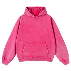 lot 45226 image: SnowElve Mens Hoodies Vintage Oversized Hoodie Acid Wash Couples Cotton Pullover Hoodies for Men Streetwear Sweatshirts(Pink,M) - Retail $31