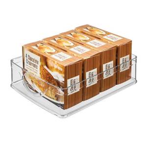 lot 45229 image: Design Stackable Pantry Bin with Handles for Cabinets or Fridge, Clear, Made in USA - Retail $7