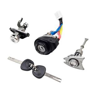 lot 45240 image: Ignition Switch Door Lock Cylinder Trunk Lid Lock Assembly w 2 Keys  Fit for 2009-2014 Hyundai Sonata, 2011-2015 Hyundai Sonata Hybrid  OE# 81905-3S080 81928-2E000 81970-3SA00 81250-3SA00