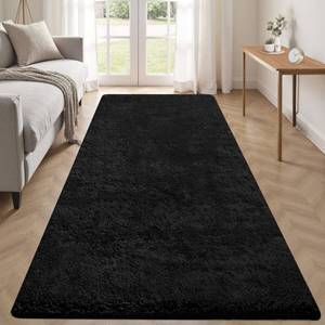 lot 61810 image: Black Rugs for Bedroom 4x6 Fluffy Shag Soft Washable Rug Fuzzy Plush Indoor Carpet for Living Room Kids Girls Boys Room Nursery Dorm (Black, 4x6) - Retail $216