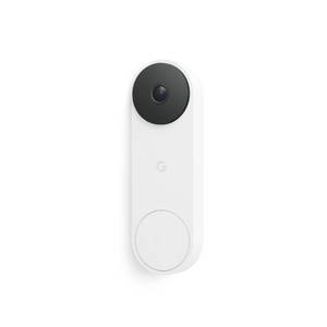 lot 17024 image: Google Nest Doorbell (Wired, 3rd Gen) - 2K Video and Gemini, Live View, Night Vision, 2-Way Audio - Works with Google Home - 2025 Model - Snow - Retail $160
