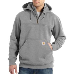lot 17030 image: Carhartt Mens Paxton 14-Zip Sweatshirt, Heather Gray, Large - Retail $70