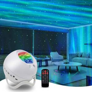 lot 22323 image: HERHOTER Star Projector,Northern Lights Projector,with Bluetooth Speaker, White Noise, Remote Control,Night Light,for Game Room, Adults, Family Gatherings,Galaxy Projector Bedroom - Retail $34