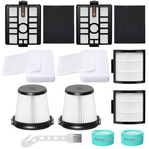 lot 31840 image: Vacuum Filters for Shark IW3511, IW3120, Filter Replacement for Shark Detect Clean and Detect Pro Series Vacuums IW3111, IW3615,W1111, Vacuum Replacement Accessories 11pcs - Retail $24