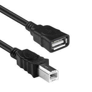 lot 31848 image: Herfair Printer to USB Female Cable USB Type A Female to Type B Male Adapter Cord Compatible with HP, Canon, Dell, Epson, Lexmark, Xerox, and More Scanner Fax Machine (0.5M1.6FT) - Retail $7