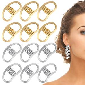 lot 31867 image: Heavy Earring Support Backs, Earring Backs for Droopy Ear Locking Ear Back Lifters for Studs Tight Lifter Backers for Heavy Earrings - Retail $4