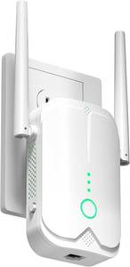 lot 45310 image: WiFi Extender Signal Booster Up to 9000sq.ft and 55 Devices, WiFi Range Extender, Wireless Internet Repeater, Long Range Amplifier with Ethernet Port, 1-Key Setup, Access Point, Alexa Compatible - Retail $13