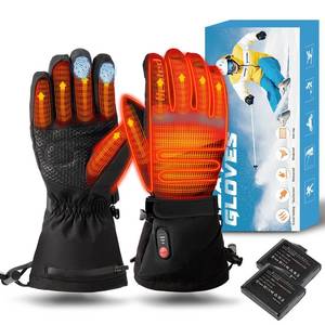 lot 45320 image: Heated Gloves for Women Men Waterproof, Rechargeable 7.4V Fast Heating Hand Warmers Arthritis Heater Cold Winter Gloves for Snowmobile Camping Cycling Skiing Hiking Working (Large) - Retail $60