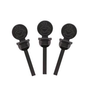 lot 45375 image: StixToGo Beverage Plugs - Leak Prevention Coffee Accessory for Hot Drinks, Disposable Coffee Stoppers, Fits Standard Lids - Black, 2, Pack of 2000 - Retail $62