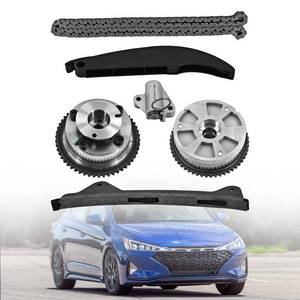 lot 62038 image: Blrack 24350-2E700 24321-2E010 Timing Chain Kit wVVT Sprockets Fits for Hyundai Elantra 2017-2020, Veloster 2019-2021, Kona 2018-2021 Fits for Kia Forte 2017-2022, Forte5 2017-2018 2.0L Only - Retail $126
