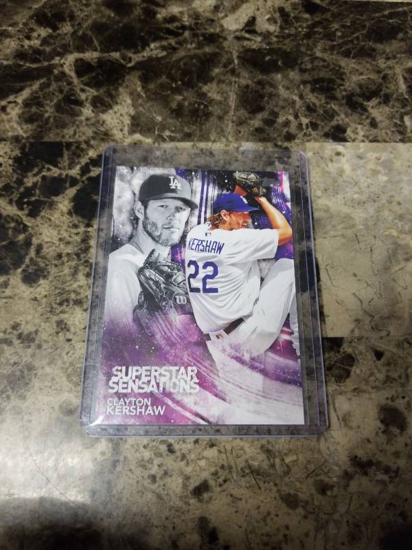 lot 454 image: 2018 Topps Clayton Kershaw Los Angeles Dodgers Baseball Card