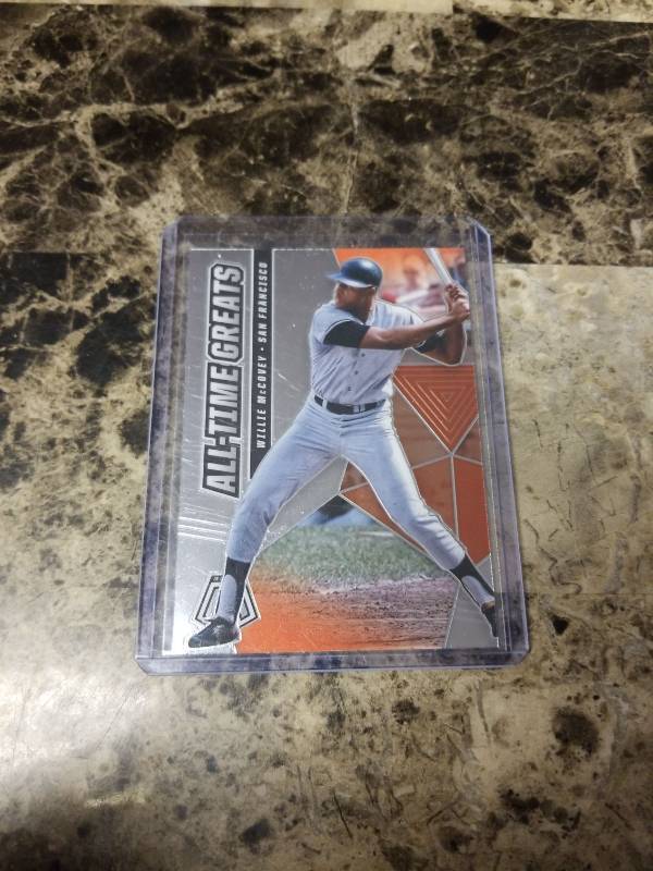 lot 483 image: 2021 Panini Mosaic Baseball Willie McCovey San Francisco Giants Card