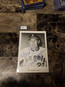 lot 530 image: Tom Morgan Los Angeles Angels Autographed Baseball Photo