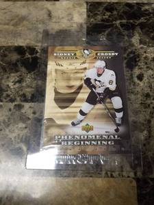 lot 538 image: 2006 Upper Deck Sidney Crosby Pittsburgh Penguins XL Rookie Hockey Card