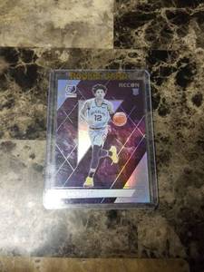 lot 545 image: 2020 Panini Chronicles Recon Basketball Ja Morant Memphis Grizzlies Rookie Card