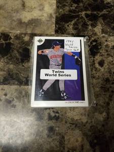 lot 547 image: 1991 Upper Deck Collectors Choice Minnesota Twins World Series Team Set