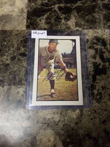 lot 556 image: 1983 Eddie Joost Philadelphia Athletics Autographed Baseball Card