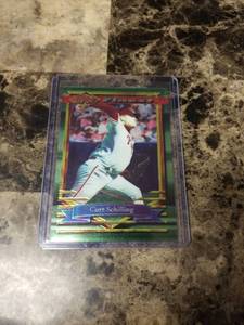 lot 564 image: 1994 Topps Finest Curt Schilling Philadelphia Phillies Baseball Card