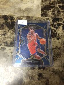 lot 565 image: 2021 Panini Select Basketball Tyrese Maxey Philadelphia 76ers Rookie Card