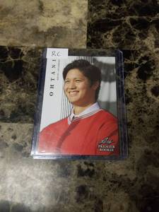 lot 566 image: 2018 Leaf Premier Rookie Shohei Ohtani Los Angeles Angels Baseball Card
