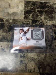 lot 567 image: 2021 Topps Commemorative 70th Anniversary Patch Jim Palmer Baltimore Orioles Baseball Card
