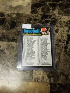 lot 570 image: Topps Baseball 2nd Series Checklist