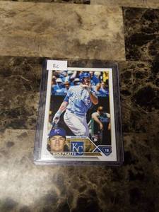 lot 586 image: 2023 Topps Nick Pratto Kansas City Royals Rookie Baseball Card