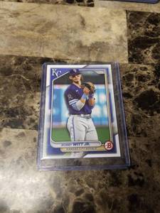 lot 587 image: 2024 Topps Bowman Bobby Witt Jr. Kansas City Royals Baseball Card