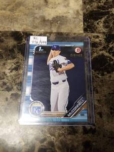 lot 600 image: 2019 Topps Bowman Brady McConnell Kansas City Royals Rookie 376499 Baseball Card