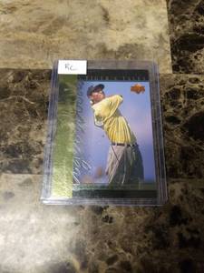 lot 605 image: 2001 Upper Deck Tigers Tales Tiger Woods Rookie Card