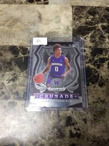 lot 617 image: 2020 Panini Prizm Draft Picks Jaden McDaniels Washington Huskies Rookie Basketball Card