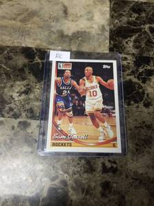 lot 628 image: 1994 Topps Sam Cassell Houston Rockets Rookie Basketball Card